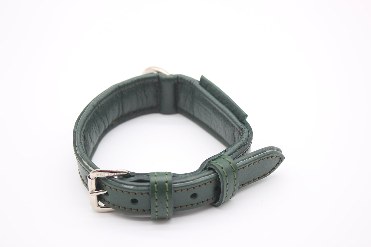 FinestPaw_Halsband_Flechtkunst_fichte_xs_silber_oben