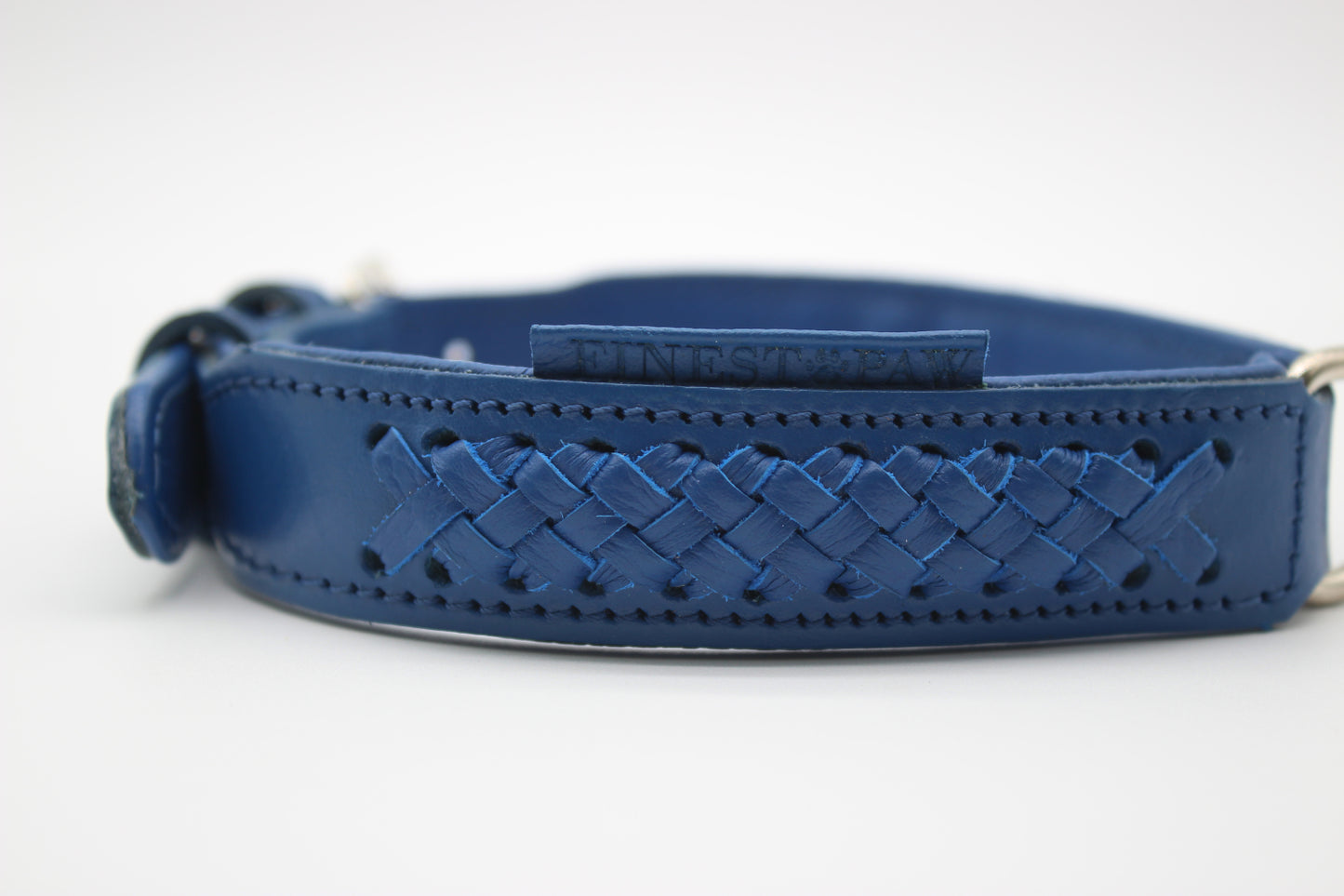 FinestPaw_Halsband_Flechtkunst_royalblau_m_all_logo