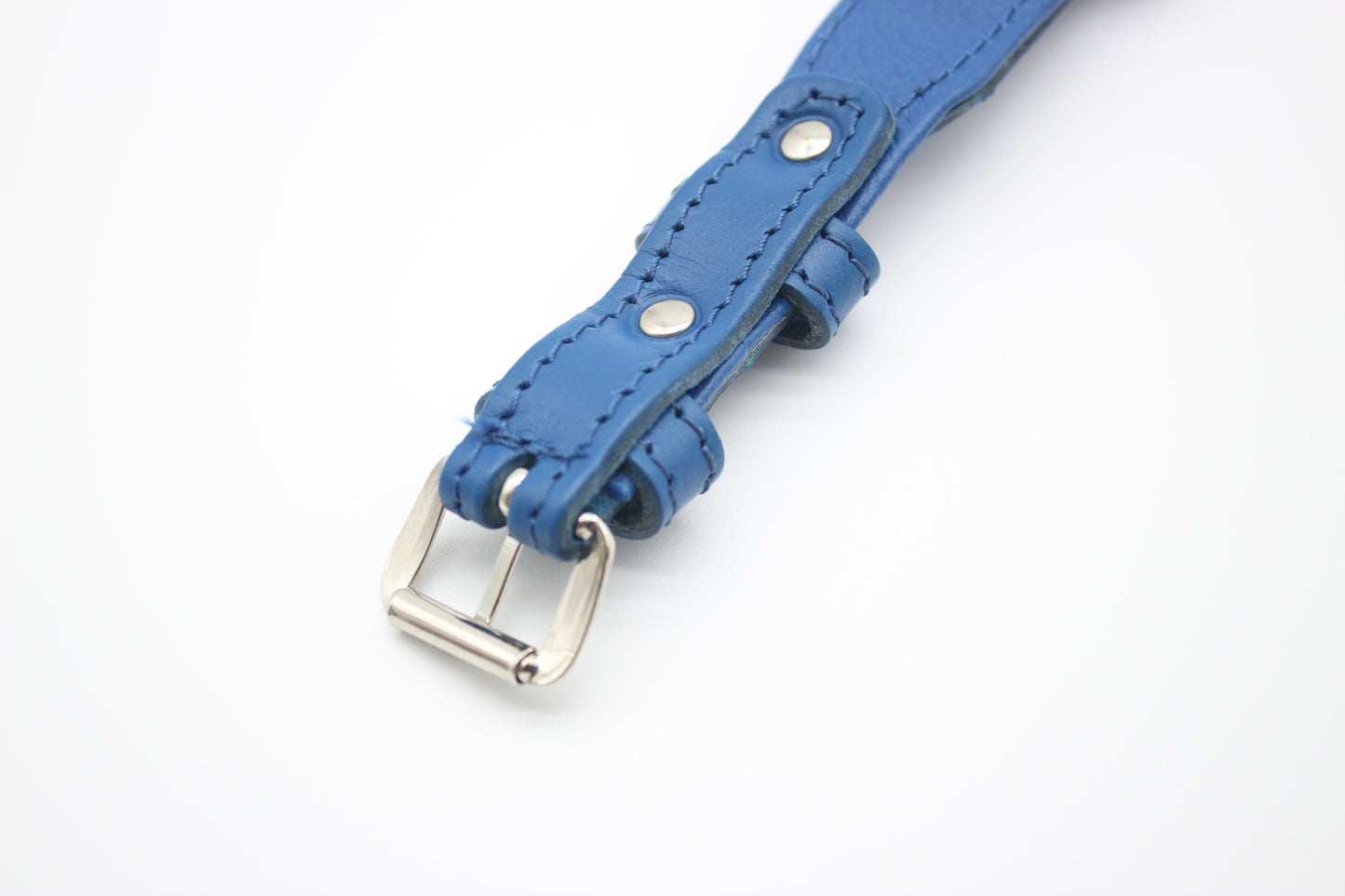 FinestPaw_Halsband_Flechtkunst_royalblau_xs_silber_back