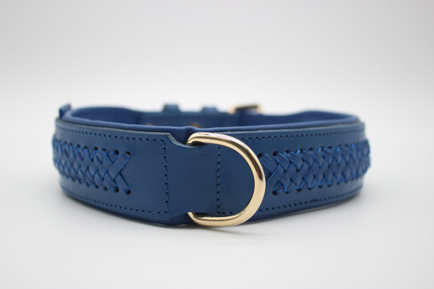 Flechtkunst Halsband Royal-Blau