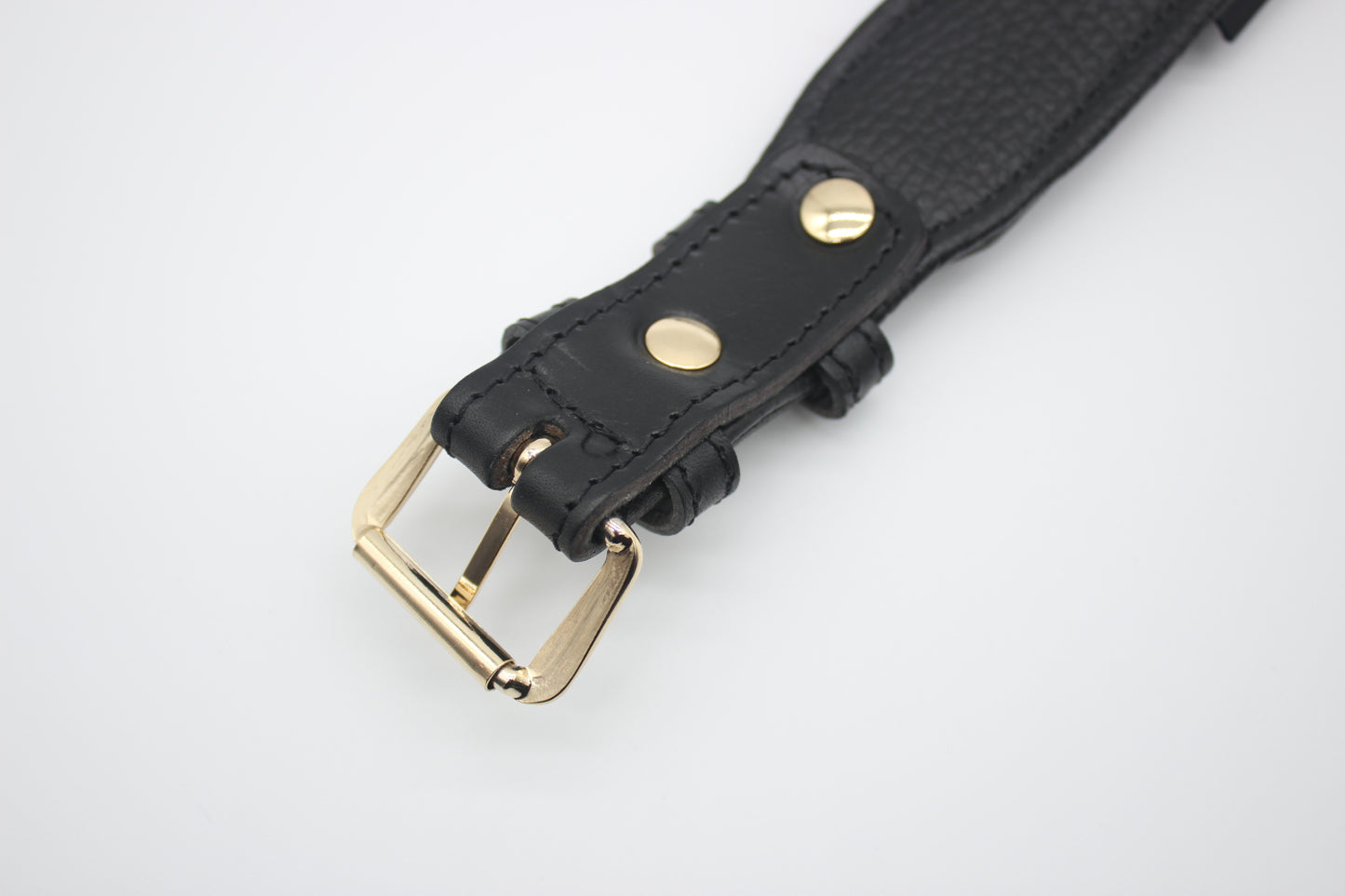 FinestPaw_Halsband_Flechtkunst_schwarz_xxl_gold_back