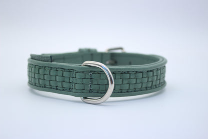 FinestPaw_Halsband_Signature_pistazie_m_silber_dring