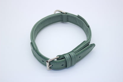 FinestPaw_Halsband_Signature_pistazie_m_silber_oben