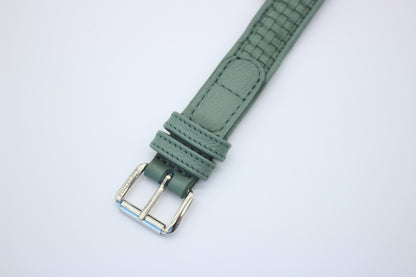 FinestPaw_Halsband_Signature_pistazie_m_silber_schnalle