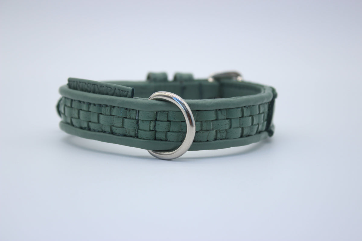 FinestPaw_Halsband_Signature_pistazie_xs_silber_dring