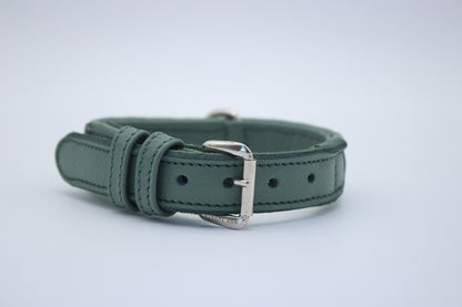 FinestPaw_Halsband_Signature_pistazie_xs_silber_front