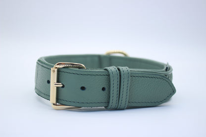 FinestPaw_Halsband_Signature_pistazie_xxl_gold_front