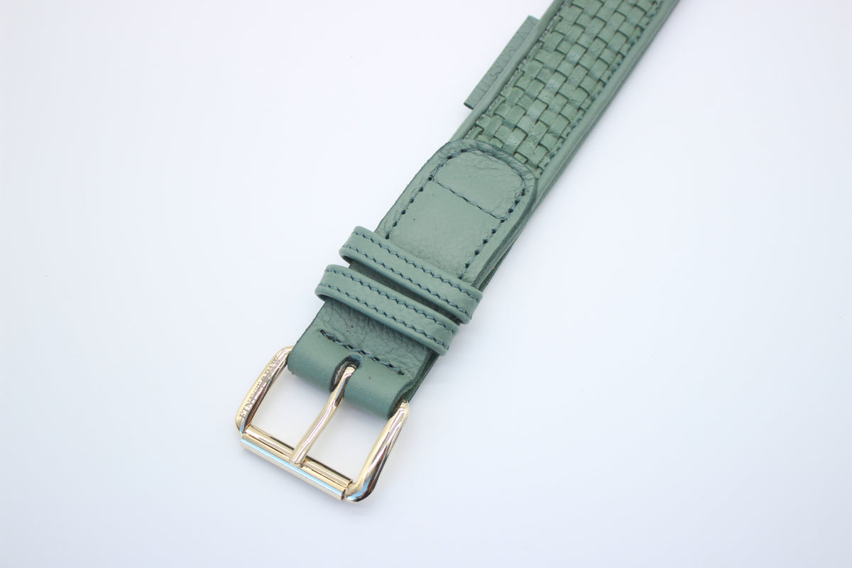 FinestPaw_Halsband_Signature_pistazie_xxl_gold_schnalle