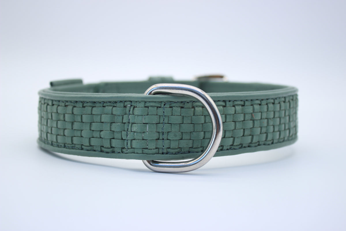 FinestPaw_Halsband_Signature_pistazie_xxl_silber_dring