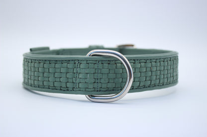 FinestPaw_Halsband_Signature_pistazie_xxl_silber_dring