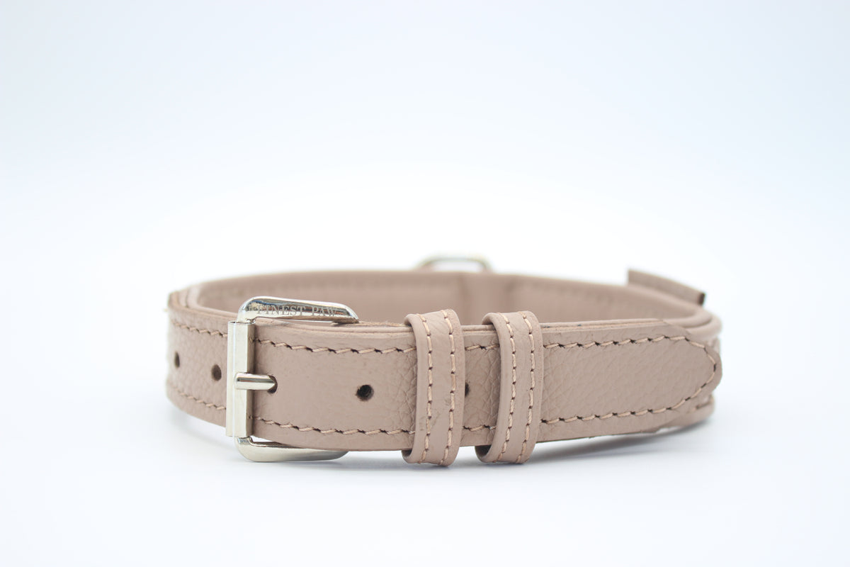 FinestPaw_Halsband_Signature_puder_m_silber_front