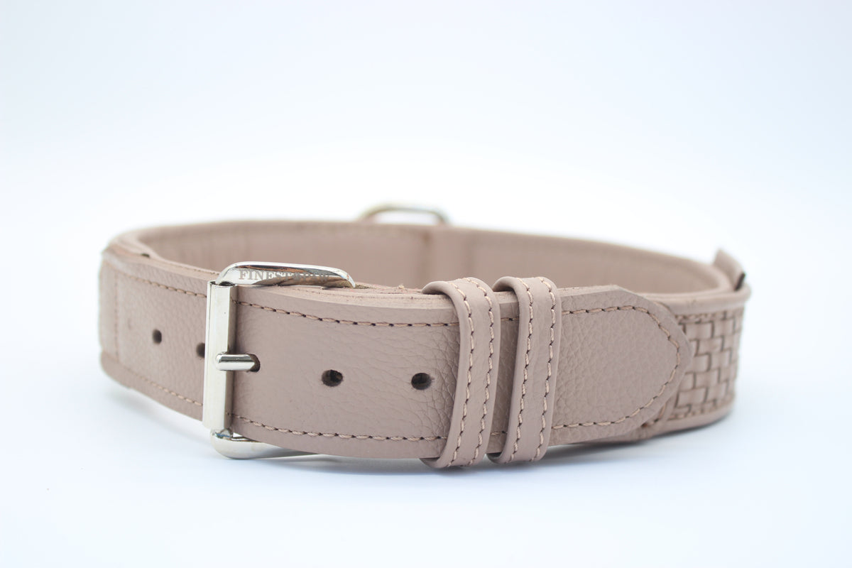 FinestPaw_Halsband_Signature_puder_xxl_silber_front