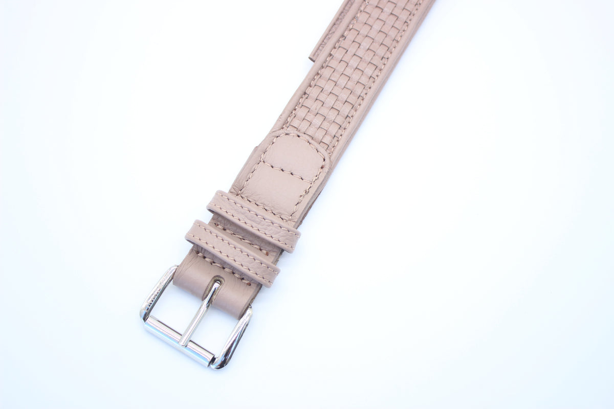 FinestPaw_Halsband_Signature_puder_xxl_silber_schnalle