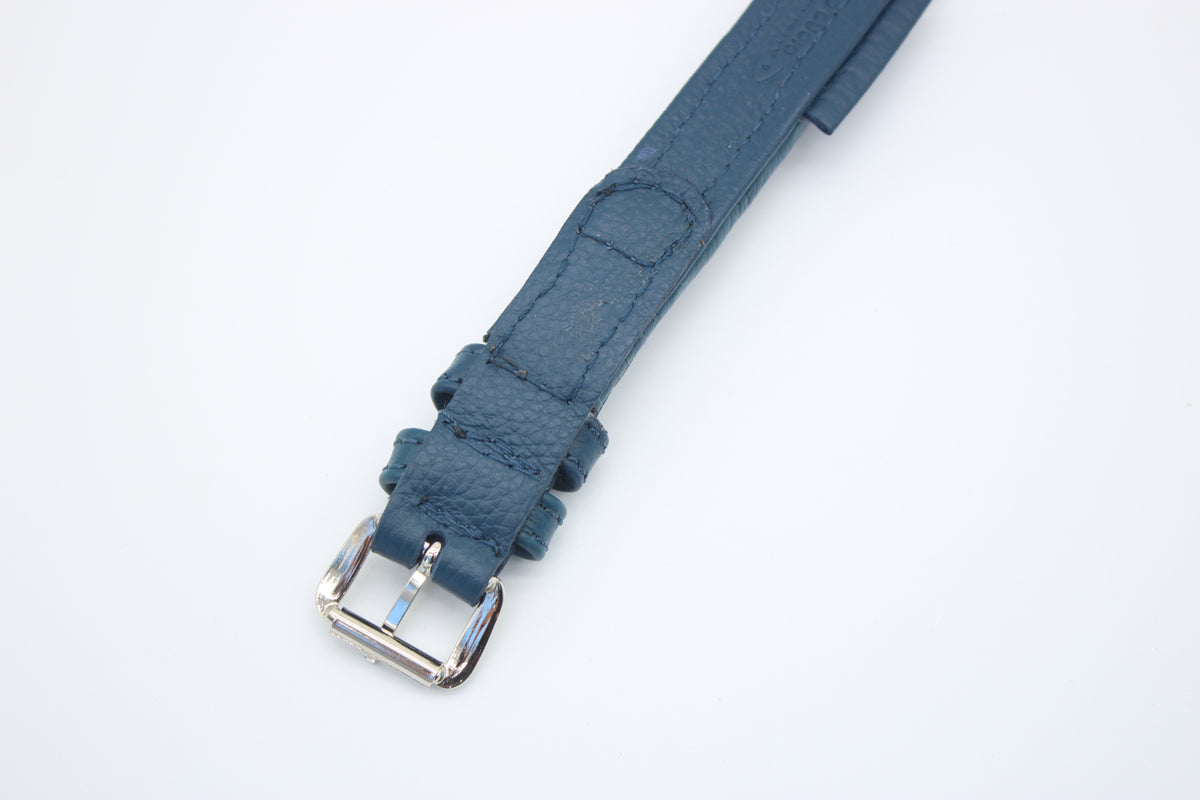 FinestPaw_Halsband_Signature_royalblau_xs_silber_back
