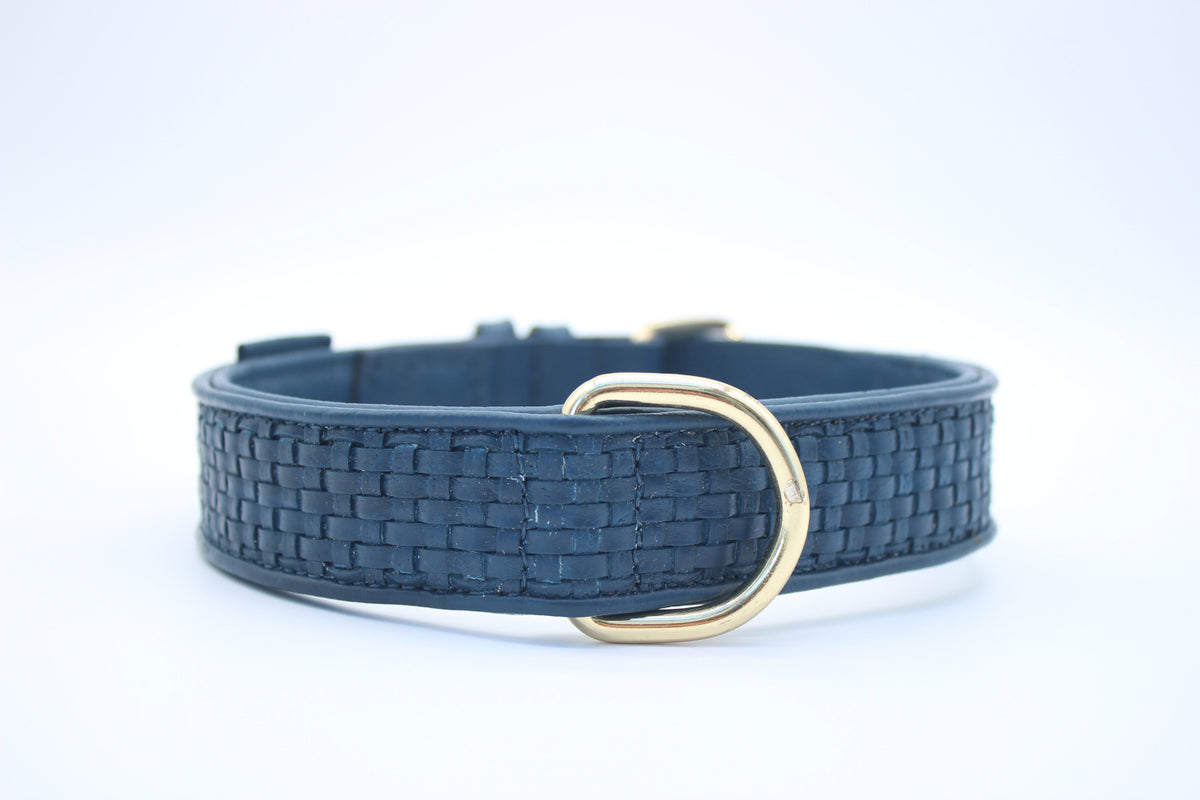 FinestPaw_Halsband_Signature_royalblau_xxl_gold_dring