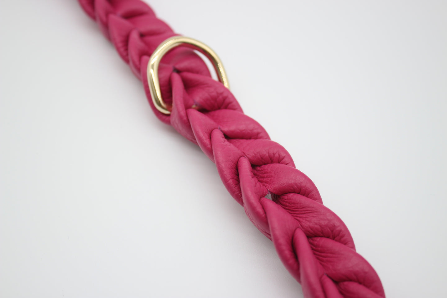Vollgeflochten Halsband Pink