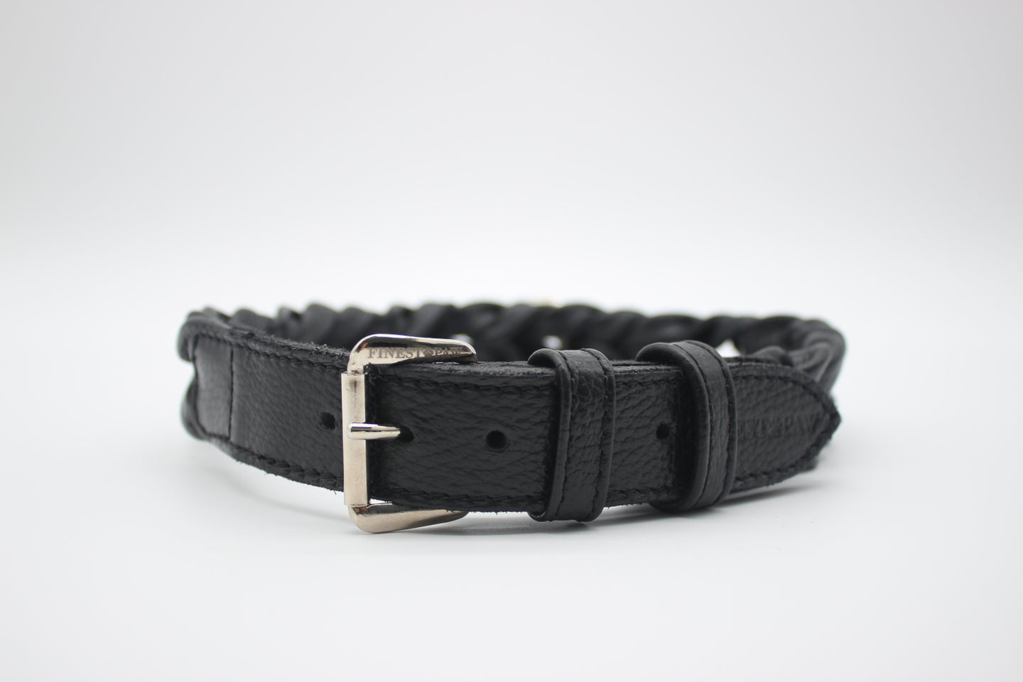 Vollgeflochten Halsband Schwarz