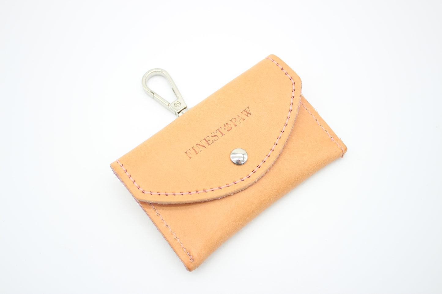 FinestPaw_Hundetuetenhalter_Soft_Slim_beige-rosa_silber_oben