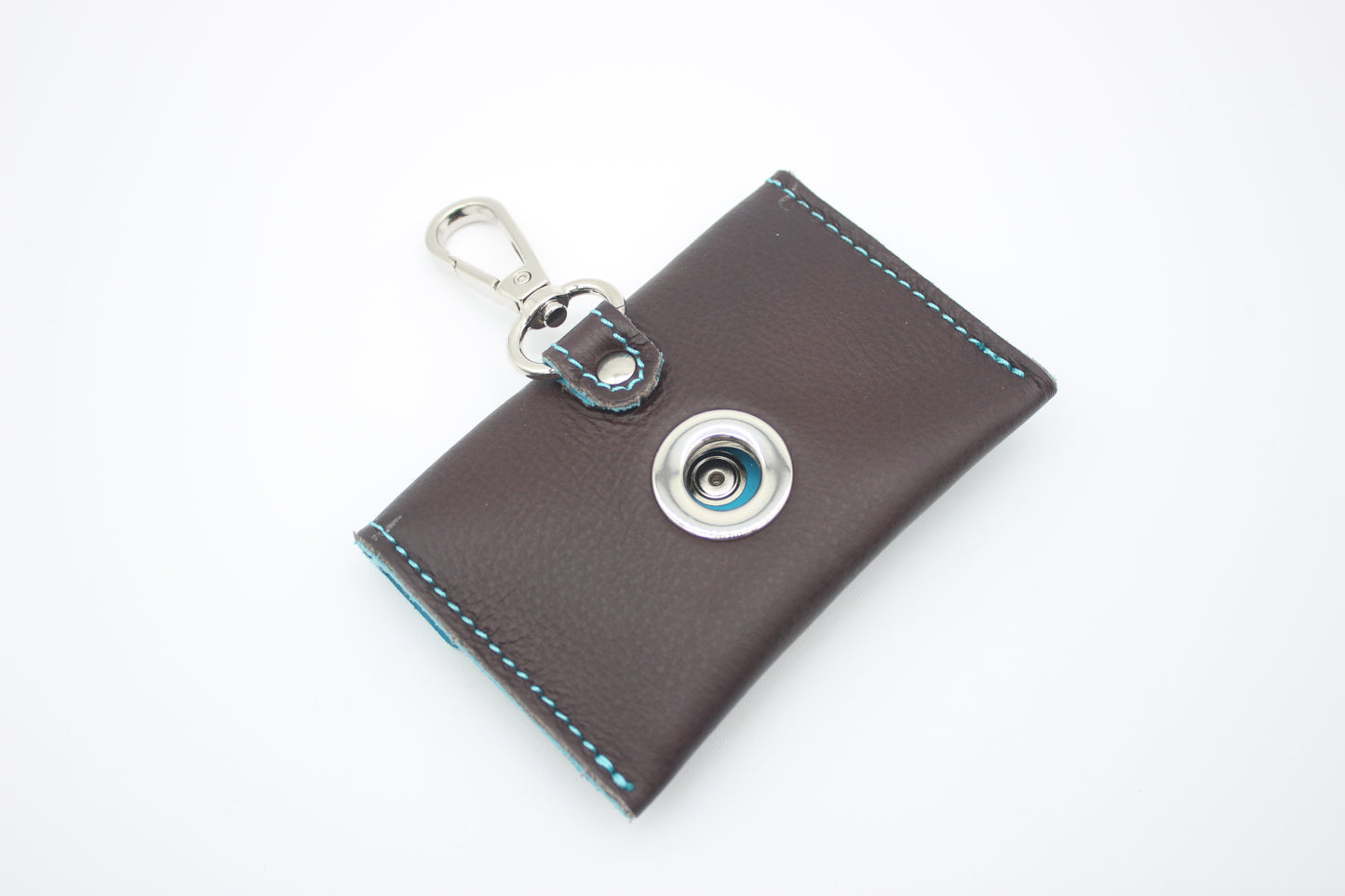 FinestPaw_Hundetuetenhalter_Soft_Slim_braun-tuerkis_silber_back