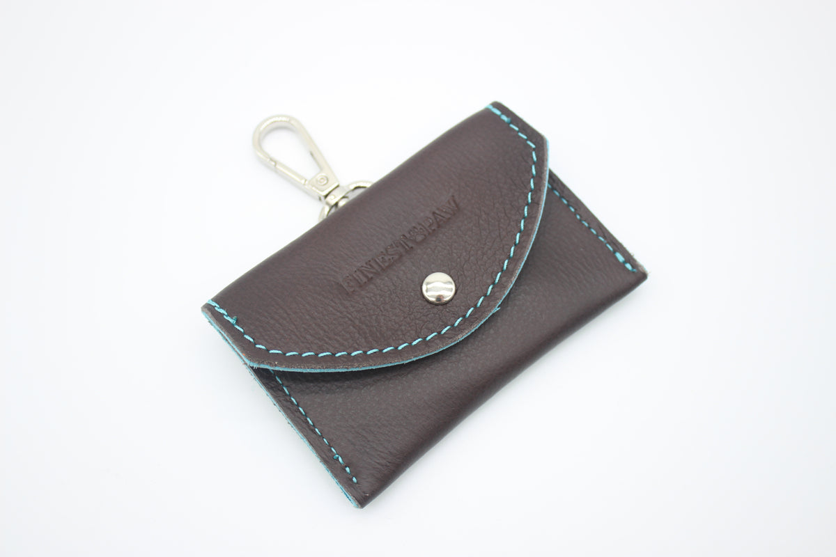 FinestPaw_Hundetuetenhalter_Soft_Slim_braun-tuerkis_silber_oben