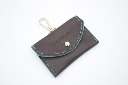 FinestPaw_Hundetuetenhalter_Soft_Slim_braun-tuerkis_silber_oben