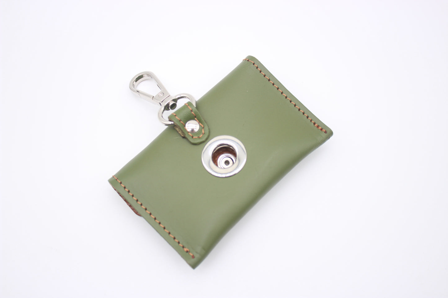 FinestPaw_Hundetuetenhalter_Soft_Slim_waldgruen-cognac_silber_back