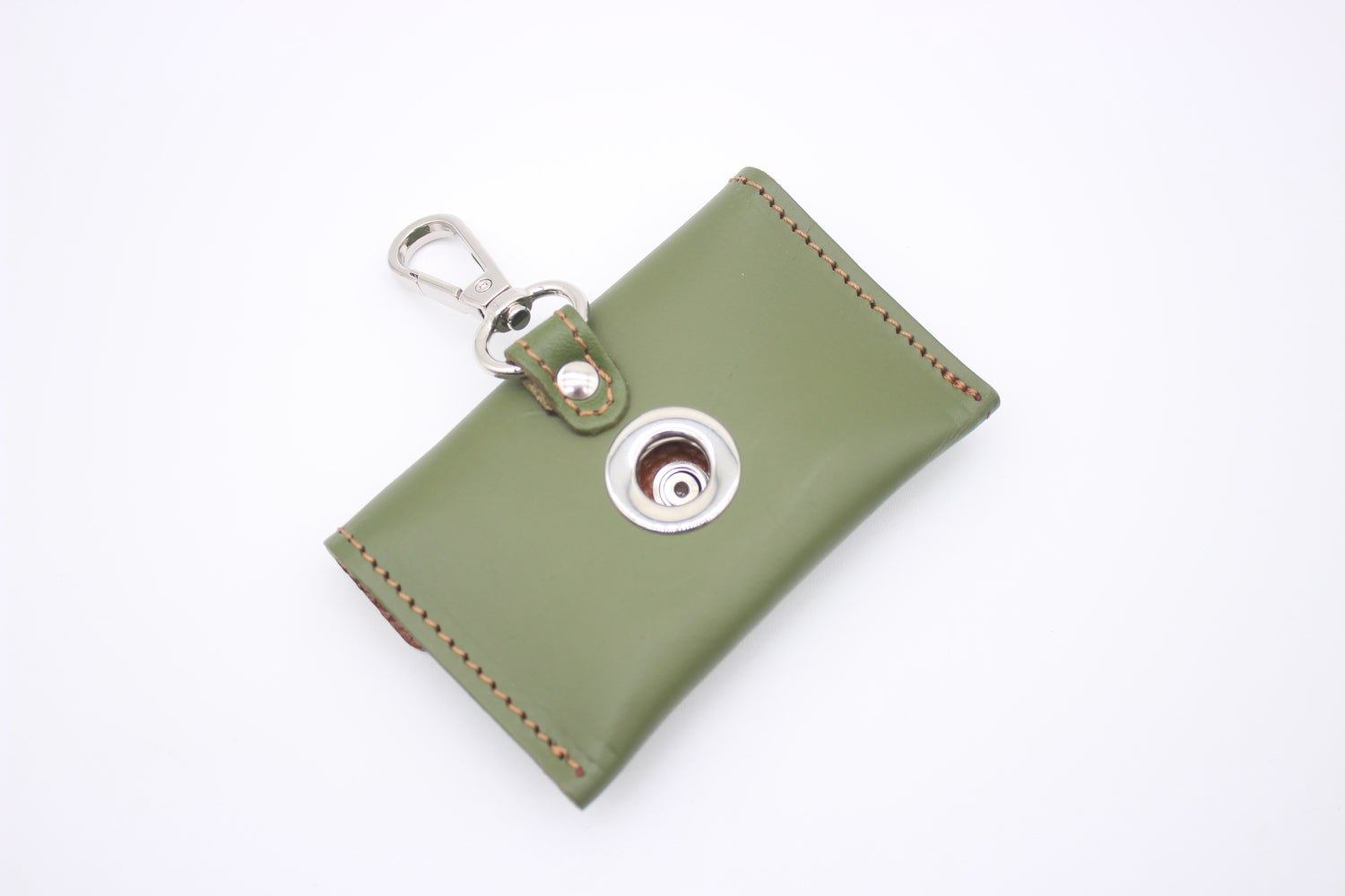 FinestPaw_Hundetuetenhalter_Soft_Slim_waldgruen-cognac_silber_back