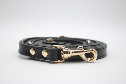 FinestPaw_Leine_Flechtkunst_Fuehrleine_schwarz_all_all_gold_front