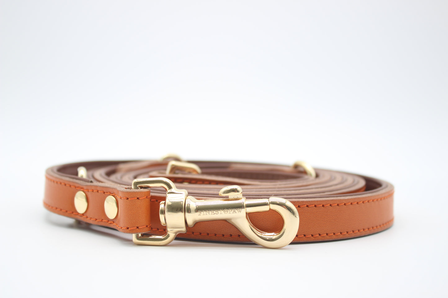 FinestPaw_Leine_Klassik_Premium_Fuehrleine_orange_all_all_gold_front