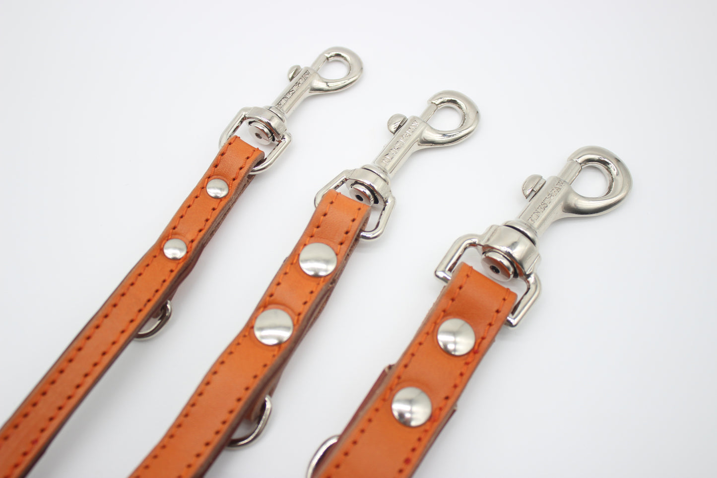 FinestPaw_Leine_Klassik_Premium_Fuehrleine_orange_all_all_silber_3karabiner