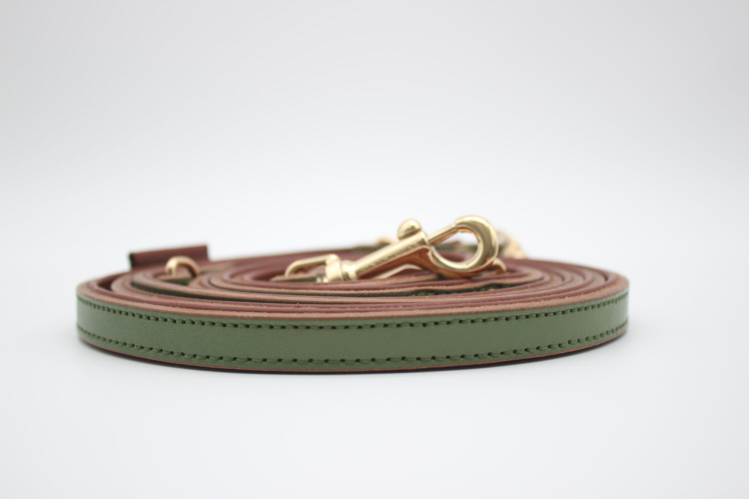 FinestPaw_Leine_Klassik_Premium_Fuehrleine_salbei_all_1.5cm_gold_logo