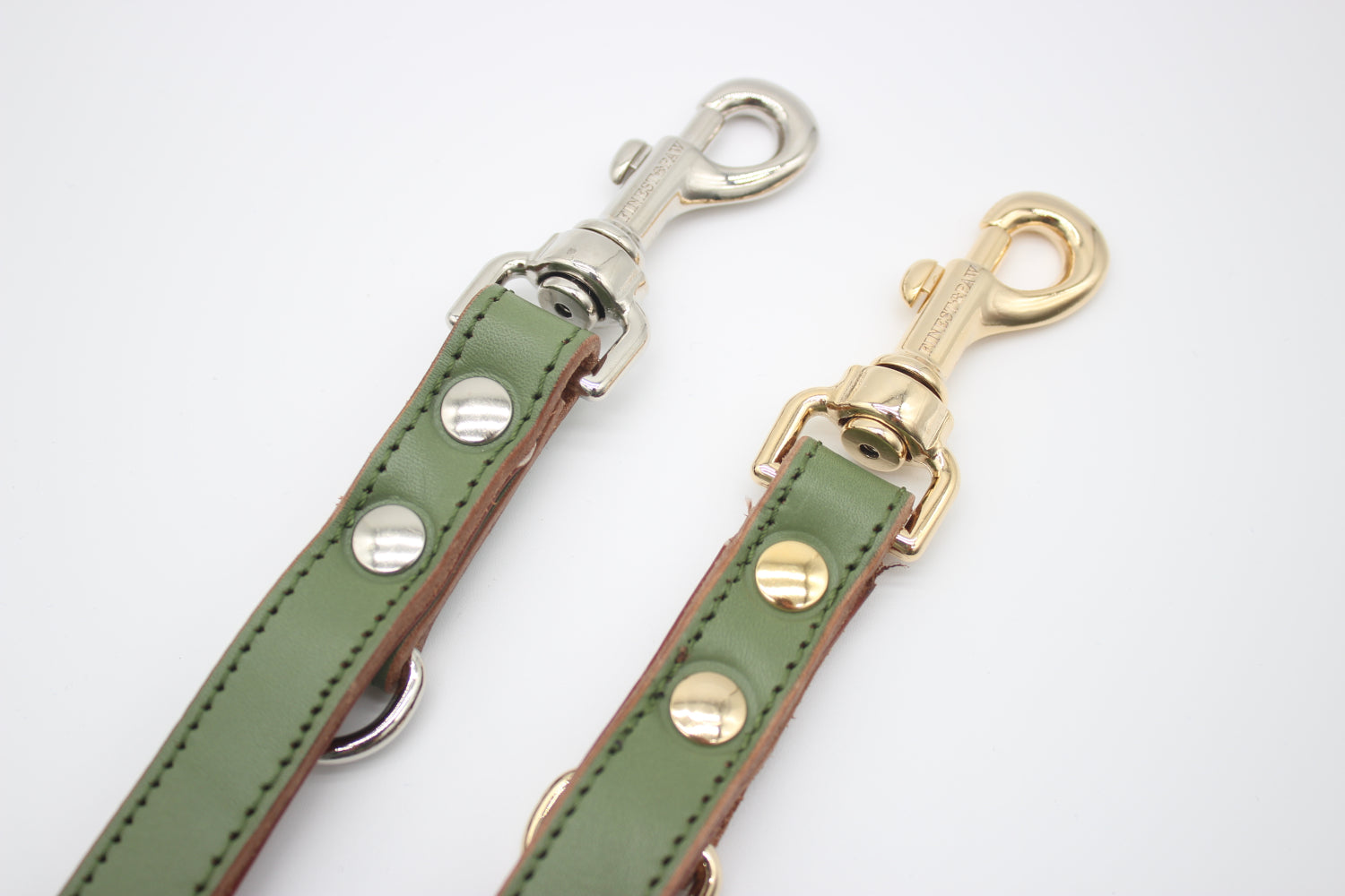 FinestPaw_Leine_Klassik_Premium_Fuehrleine_salbei_all_all_all_2karabiner