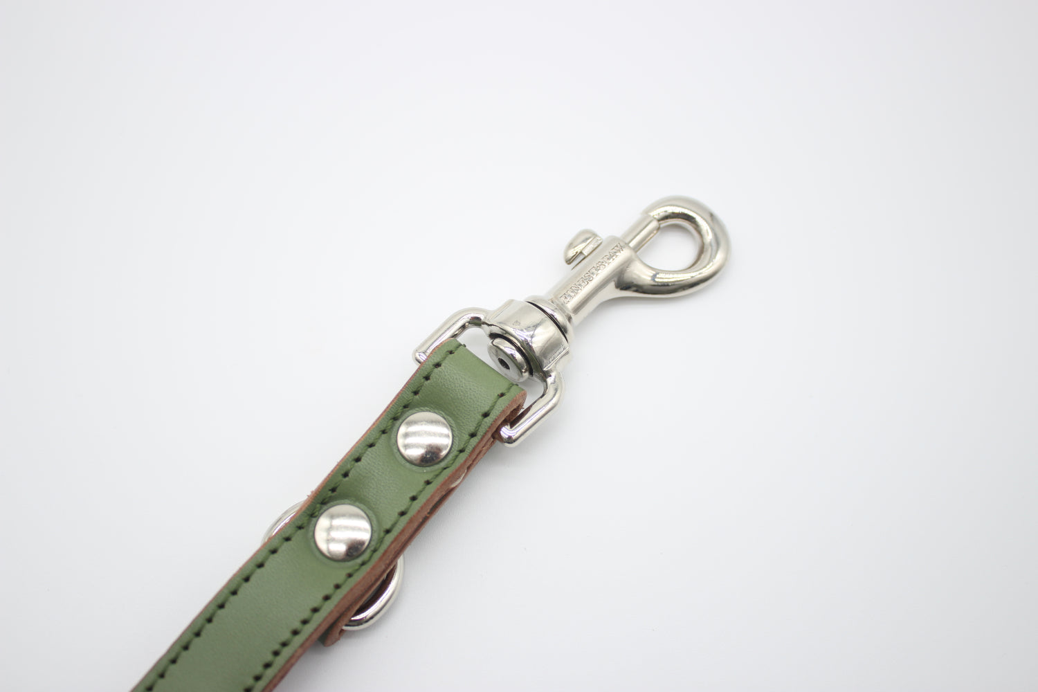 FinestPaw_Leine_Klassik_Premium_Fuehrleine_salbei_all_all_silber_karabiner