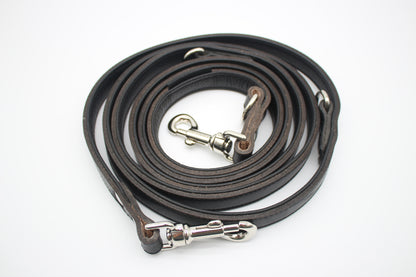 FinestPaw_Leine_Klassik_Premium_Fuehrleine_schwarz_all_all_silber_gerollt