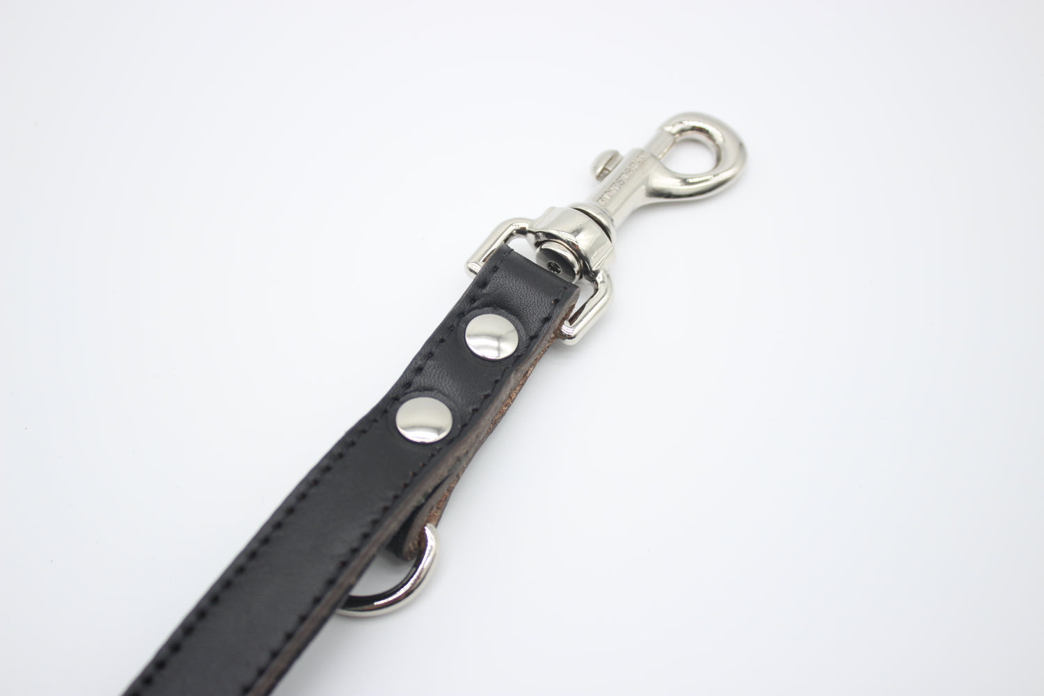 FinestPaw_Leine_Klassik_Premium_Fuehrleine_schwarz_all_all_silber_karabiner