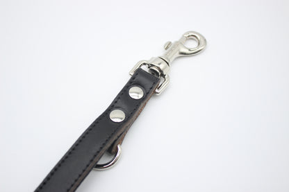 FinestPaw_Leine_Klassik_Premium_Fuehrleine_schwarz_all_all_silber_karabiner