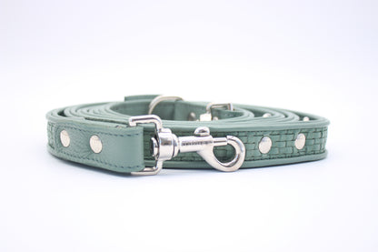 FinestPaw_Leine_Signature_Fuehrleine_pistazie_all_all_silber_front